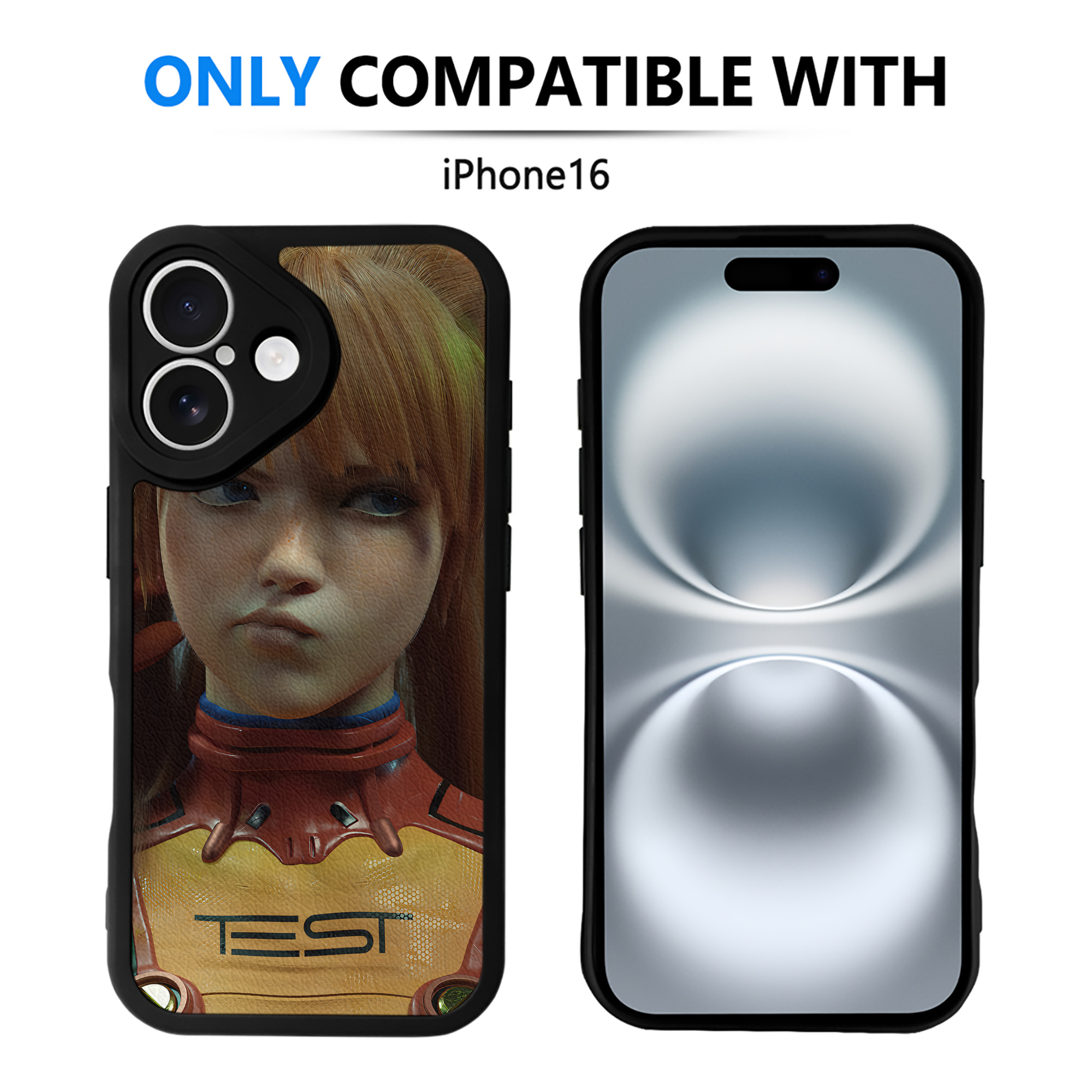 （画像用） EVA 新世紀エヴァンゲリオン 【iPhone 16シリーズ対応】シリコンスマホケース（レザー調） 材質：シリコン
